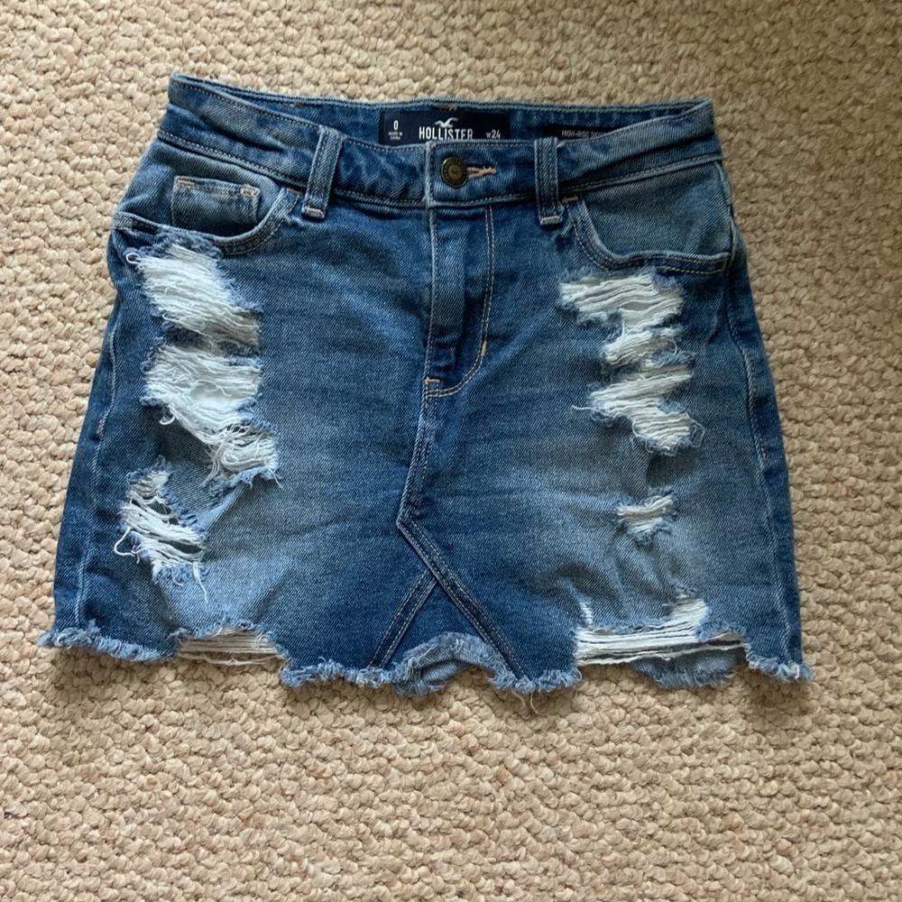 Hollister jean skirt!